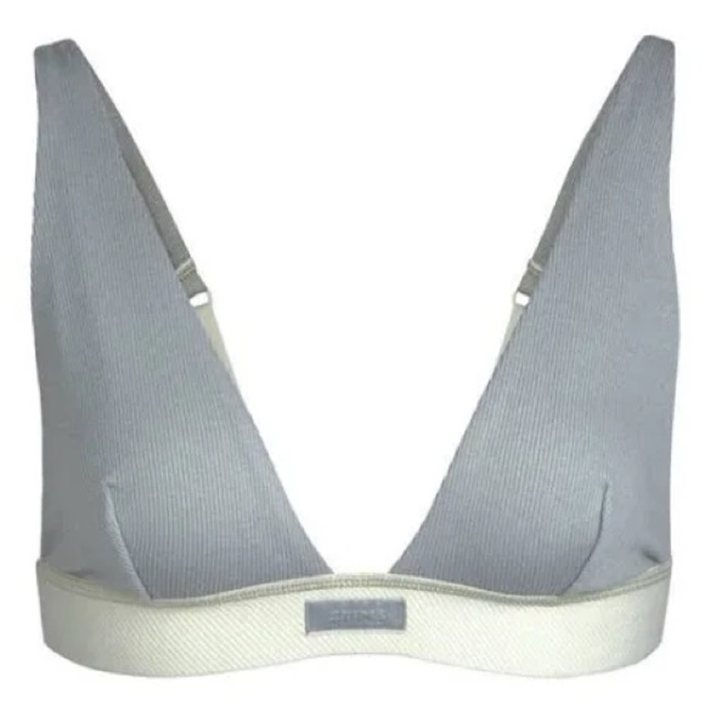 SKIMS Cotton Rib Plunge Bralette